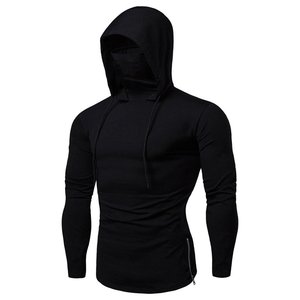 Sudadera con capucha personalizada para hombre, prenda deportiva masculina con estampado de cara con capucha, transpirable, para gimnasio y musculación - Product Image 6