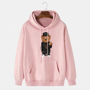 เสื้อฮู้ดผ้าฝ้ายเทอร์รี่ใส่ปกติระบายอากาศได้ดีเป็นมิตรกับสิ่งแวดล้อมสำหรับผู้ชายสินค้าขายส่ง100% คุณภาพสูง - Product Image 5