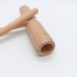 JINGXUAN <span class=keywords><strong>Agogo</strong></span> 2 Notes Instruments de Musique En <span class=keywords><strong>Bois</strong></span> Instruments de Percussion Jouet pour Enfants Éducatifs Préscolaires Jouets Musicaux - Product Image 3