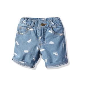 กางเกงขาสั้นผ้ายีนส์พิมพ์ลายสำหรับสตรีทแวร์สวมใส่สบายทุกฤดูเสื้อผ้าสตรีทซักได้ - Product Image 2