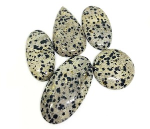 Zving — Cabochon en pierre précieuse, jaspe noir, pierre précieuse, taille libre, pour la fabrication de bijoux, vente en gros - Product Image 1