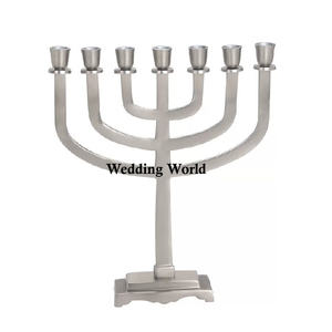 Menorah de qualité supérieure, nouveau Design décoratif, bougeoir à huit bras, traditionnel indien, élégant, nouveau Look - Product Image 5