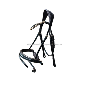 ม้าขี่ม้าสีผัก (d.d) หนังม้าเทียมสำหรับแข่งม้าขี่คริสตัลแฟนซีสำหรับขี่ม้า - Product Image 1