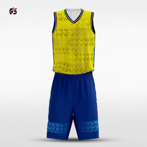 Uniformes de baloncesto sublimados Unisex, conjuntos de pantalones cortos de tela 100% poliéster personalizados, productos de servicio OEM de alta calidad - Product Image 3