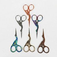Ciseaux durables en acier inoxydable pour la broderie et le maquillage de beauté des ongles Durable avec pointe droite tranchante