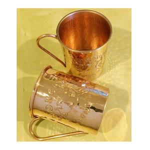 Cylindrical Copper Moscow Mule Mug Custom Embossed Logo Travel Beer Mugs Wholesale Mugs Kitchen Ware Barware - Product Image 1
