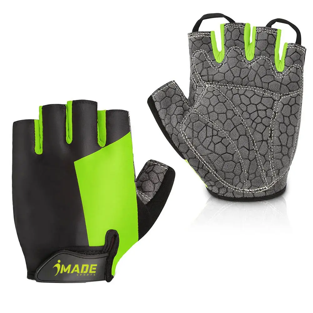 Unisex Fahrrad handschuhe Fahrrad Motorrad Sport Halb finger handschuhe Gel Gepolsterte Palm Outdoor Fahrrad handschuhe