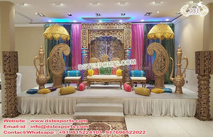 อิสลามเวทีแต่งงานคืนมุสลิมมุสลิม Pakeeza แต่งงานเวที Sangeet แต่งงานของชาวฮินดู - Product Image 5