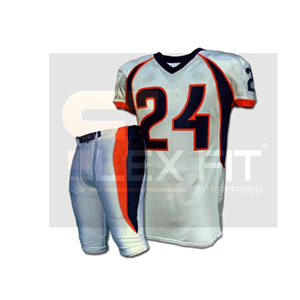 Uniforme de football de bonne qualité avec design personnalisé, ensembles d'uniformes de football américain en polyester - Product Image 3