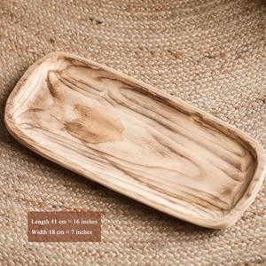 Plateaux à aliments personnalisés en bois de bambou naturel, rond et carré, pour nourriture, vente en gros, de pin, de hêtre et d'acacia - Product Image 4