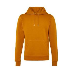 เสื้อฮู้ดฟลีซสำหรับออกกำลังกายผู้ชาย พิมพ์โลโก้ตามสั่ง ผ้าฝ้าย 100% ย้อมสีพื้น ซิปคลุมหน้า สไตล์ฤดูใบไม้ร่วง สีนีออน - Product Image 4