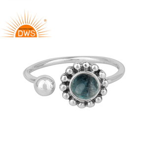 Magnifique bague en apatite, vente en gros, argent sterling 925 oxydé antique, bague faite à la main, bijoux, collection classique - Product Image 1