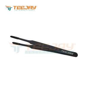 Pinza para recoger monedas de reloj, accesorio negro mate de 12cm, con punta de PVC para manejo sensible, nuevo - Product Image 2