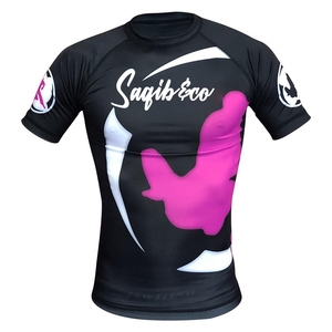 Custom Logo Manufacturer Sublimation Swimwear Printed Bjj Rashguard <b>Rash</b> <b>Guard</b> Long Sleeve MMA Shirts for <b>Men</b> - Product Image 2