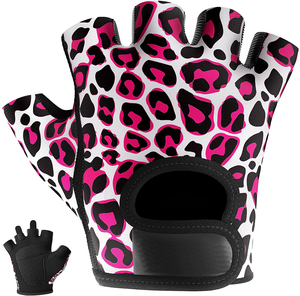 High Quality Half-Finger Workout Gloves for Women <b>Light</b> Palm Padded Custom Printing <b>Cheap</b> Prices for Gym and Sports Use - Product Image 1