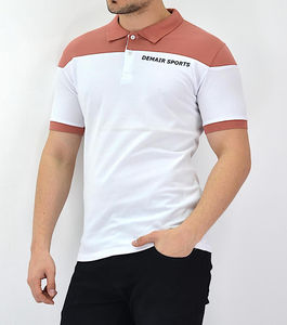 Chemise à manches courtes 100% coton, coupe ajustée, séchage rapide, style vintage, anti-plis, pour le sport, 2 boutons, style Gulf. - Product Image 2