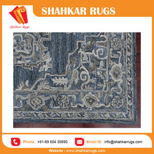 High Quality <b>Large</b> Area Hand Tufted Carpet Thick Woven Style Logo Prayer Dining Door Chevron India Factory Direct for Kitchen - Product Image 3