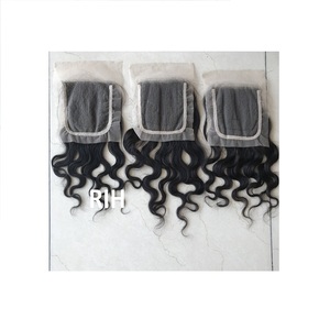 Cierre de Cabello Humano Brasileño de Encaje Suizo, Extensión de Cabello Virgen con Cutícula Alineada, Cierre de Encaje Transparente, 5x5, Novedad - Product Image 1