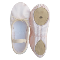 Nouvelles chaussures de ballet en satin pliables et confortables avec semelle fendue pour femmes