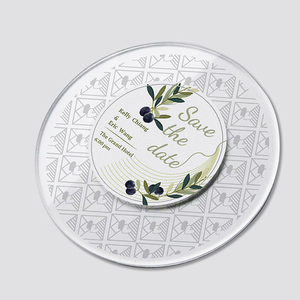 Carte d'invitation de mariage créative en acrylique avec lumière LED pour accessoires de mariage - Product Image 3