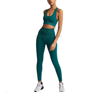 Leggings et soutien-gorge de Yoga pour femmes, tenue de Sport, ensemble de 2 pièces grande taille - Product Image 6