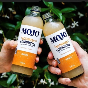 Botellas de cristal personalizadas para bebidas, 350ml, <span class=keywords><strong>mojo</strong></span>, kombucha, 500ml, con tapas, vacías - Product Image 2