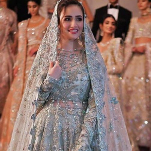 --NEW---BEAUTIFUL--<b>BRIDAL</b>--<b>JACKET</b> WITH LEHENGA---Dress W-ith Embellished in Crystal Glass Beads Stone Work for Wedding=2021 - Product Image 1