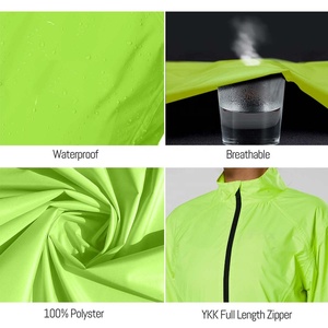 Chaqueta Cortavientos Impermeable para Mujer PIHA SPORTS, Costuras Selladas Transpirables, Detalles Reflectantes, Mangas Desmontables para Ciclismo y Running - Product Image 5