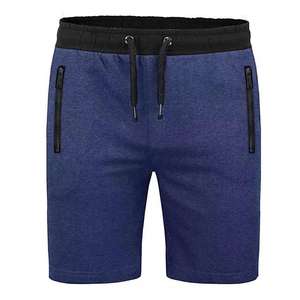 Pantalones cortos de lana de rizo de punto para hombre con logotipo personalizado de alta calidad Estilo de calle ecológico para entrenamiento cómodo OEM/ODM - Product Image 1