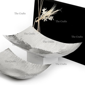 Ensemble de 2 bols à chocolat écologiques au design fantastique, en aluminium couleur or, pour servir des noix, de qualité supérieure - Product Image 4