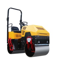 Compacteur routier Rouleau d'asphalte hydraulique à double tambour Rouleau compresseur vibrant fourni Shandong Pologne HONDA Embrayage électromagnétique