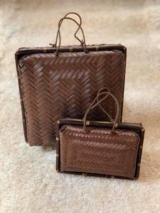 Cesta de bambú artesanal, cesta de bambú Natural para regalo, venta al por mayor, Vietnam - Product Image 5