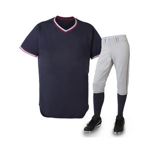 ชุดเบสบอลพิมพ์ลายดิจิตอลออกแบบเองราคาส่งถูก ผลิตจากโพลีเอสเตอร์ 100% แห้งเร็ว ระบายอากาศได้ดี มีไซส์พลัสสำหรับทีม - Product Image 1