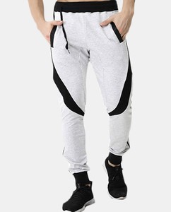 กางเกงจ็อกเกอร์สำหรับผู้ชาย, กางเกงจ็อกเกอร์จากบังคลาเทศเอวสูงพร้อมซิปสีตัดกันสายคาดเอวทำจากผ้าเทอร์รี่ - Product Image 1