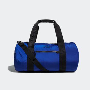 2022 logotipo personalizado impermeable gimnasio bolsa de lona con cierre de cremallera forma redonda estilo deportivo informal - Product Image 6