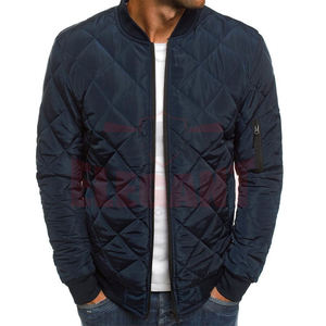 Veste matelassée décontractée personnalisée pour hommes, tout nouveau style de laine et polyester de haute qualité avec rembourrage chaud à bulles à col montant pour l'hiver - Product Image 4