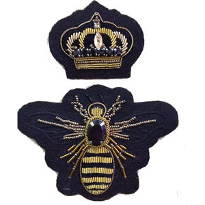 Insignia de bordado de alambre hecho a mano, diseño de ancla personalizado, hecho a mano, de alta calidad - Product Image 1