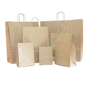 Vente en gros de sacs en papier kraft brun de qualité supérieure avec logo imprimé personnalisé meilleur fabricant pour une expérience d'achat personnalisée - Product Image 2