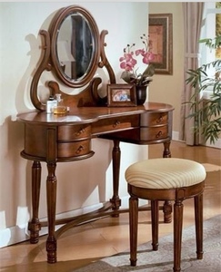 Bedroom Furniture Vanity Modern Corner <b>Dressing</b> <b>Table</b> With <b>Mirror</b> From Indonesia - Product Image 2