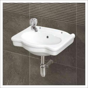 Fregadero de mesa redonda de porcelana de gran venta, instalación colgada en la pared para encimera de baño o uso de pedestal - Product Image 3