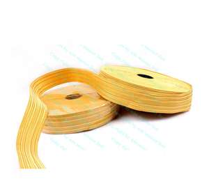 Ribete de encaje metálico de 2.5 cm de ancho para uniformes, trenza ceremonial, dorado, cómodo para vestir. - Product Image 3