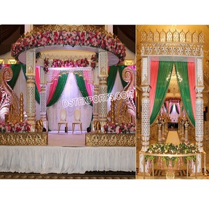 Inspiración para una ceremonia hindú de ensueño, decoración de mandap para bodas indias, impresionante mandap interior para bodas en Nueva Zelanda. - Product Image 1