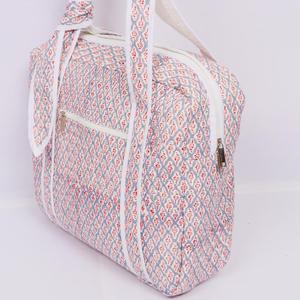 Bolso de Mano de Algodón Estampado a Mano para Mujer, Bolso de Viaje con Estampado de Camuflaje, Dos Asas, Tipo de Cierre de Solapa - Product Image 1