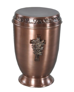 Urna europea de latón para cenizas humanos - Product Image 5