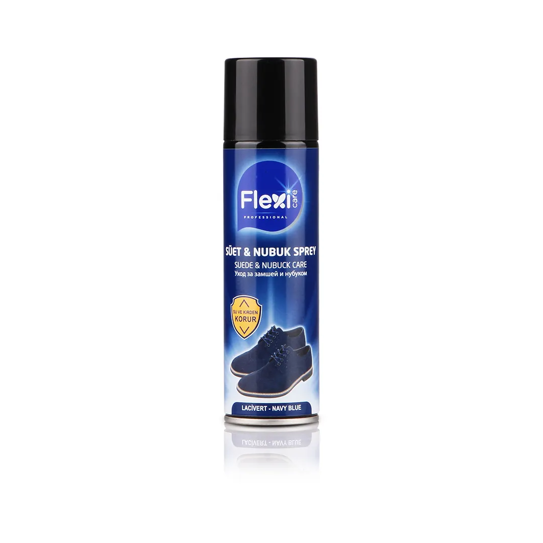 FLEXICARE-camoscio-scarpe nabuk SPRAY-blu NAVY