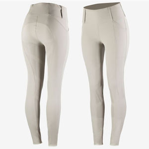 Collants équestres pour femmes de haute qualité demi-poignée extensible FIt vêtements personnalisés en vrac en gros équitation Leggings pantalon - Product Image 2