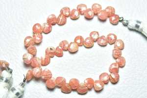 Cuentas de piedra natural de Rodocrosita, piedras preciosas sueltas facetadas en forma de corazón para hacer pulseras, hebras de 4mm, 6mm y 3mm, buena calidad - Product Image 3