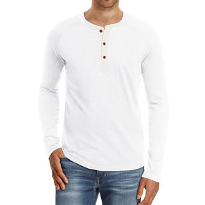 T-shirt à manches longues 100% coton de haute qualité pour hommes - Product Image 3