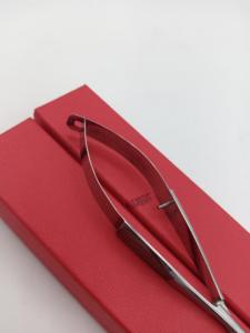 Ciseaux professionnels en acier inoxydable mat argenté pour sourcils, ciseaux de style professionnel pour salon - Product Image 6