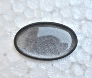Natural Silver Sheen Obsidian Cabochon High Quality Silver Sheen Obsidian Gemstone For Jewellery Making handmade Gemstone Cab - Product Image 2